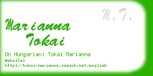 marianna tokai business card